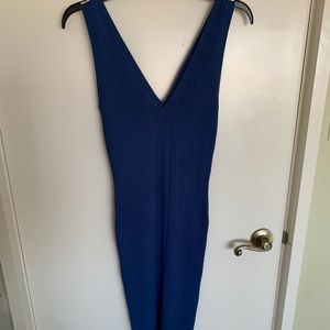 Blue v neck dress. Never used. Tags on